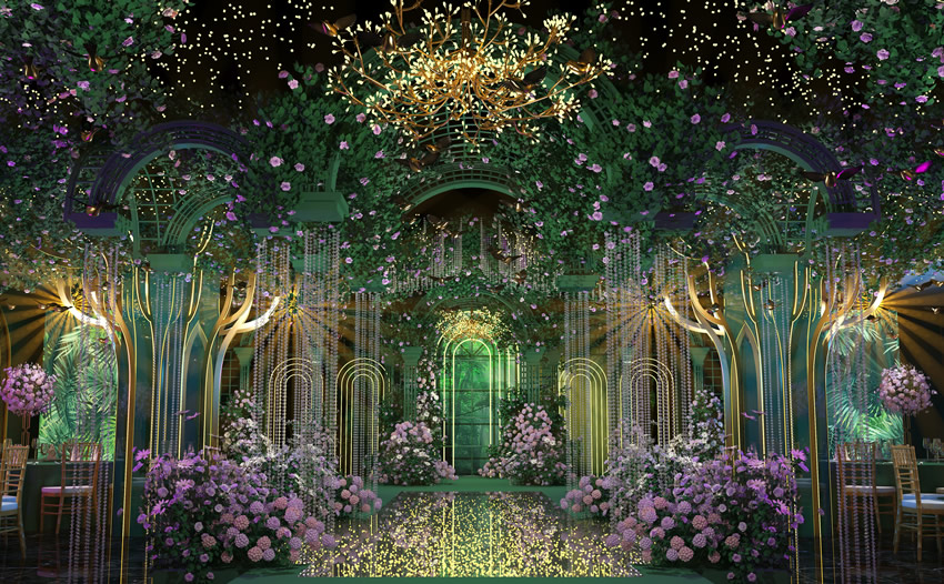 忻府奇妙森林婚礼堂效果展示