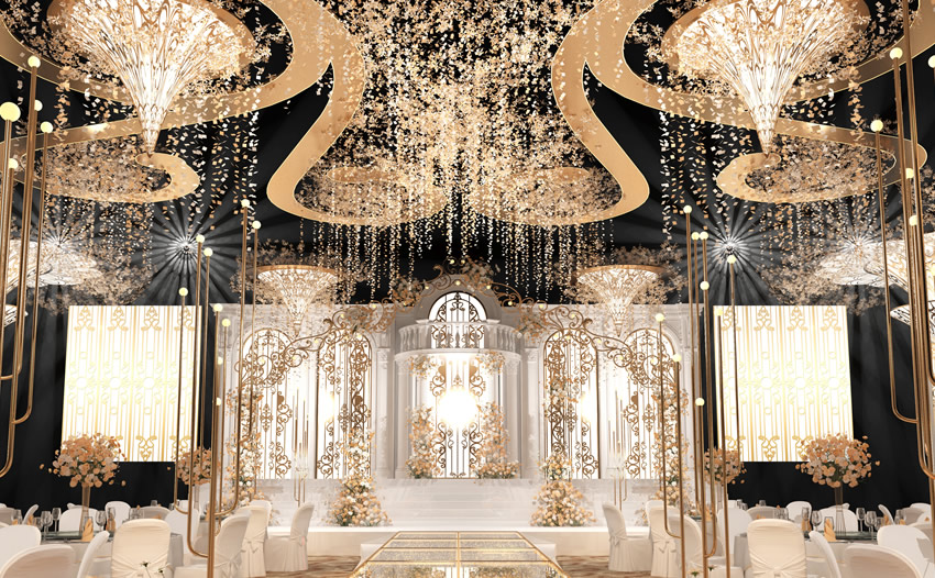 忻府花木兰喜事汇金色大厅效果展示